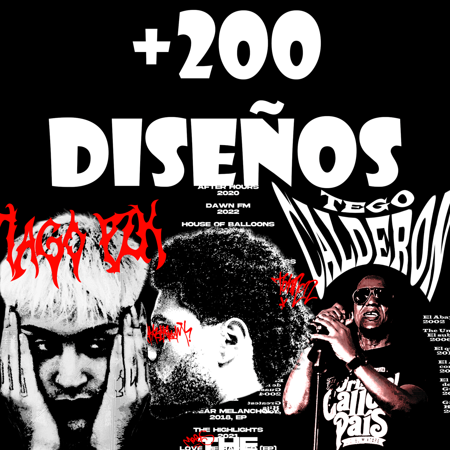 +200 DISEÑOS ARTISTAS GOTHIC PNG 300DPI DTF + ACTUALIZACIÓN