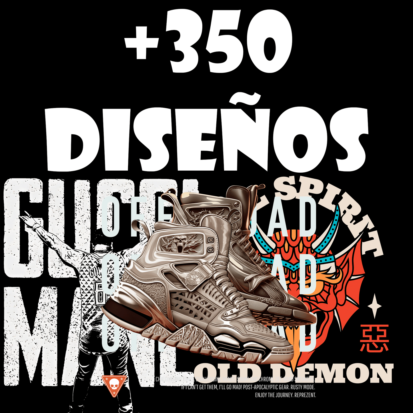 +350 DISEÑOS STREET WEAR PNG 300DPI DTF + ACTUALIZACIÓN