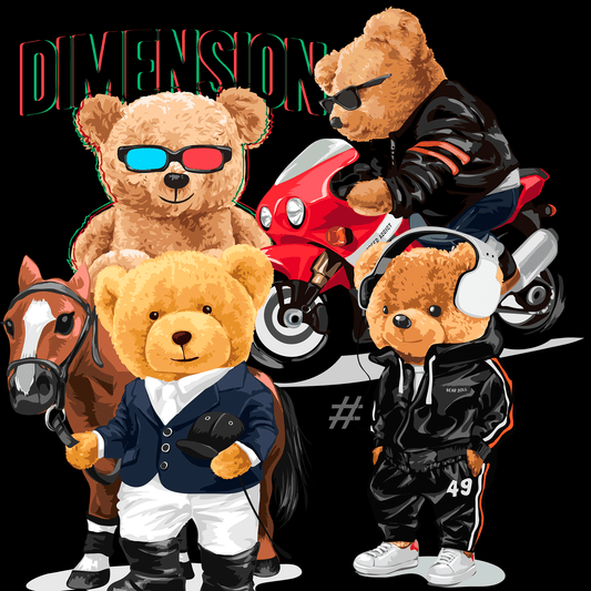 +380 DISEÑOS TEDDY BEAR PNG 300DPI DTF + ACTUALIZACIÓN